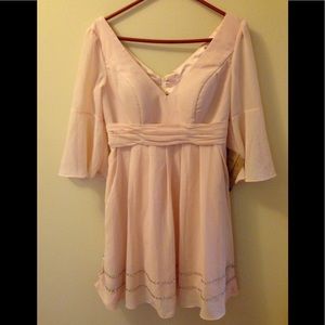 🌺pearl pink color,chiffon dress 🌺